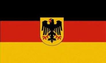 Deutschland Flagge mit Adler, 30 cm X 40 cm