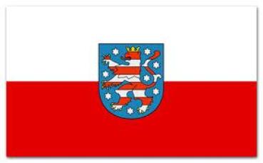 Thüringen, Fahne Flagge 30 x 20 cm.