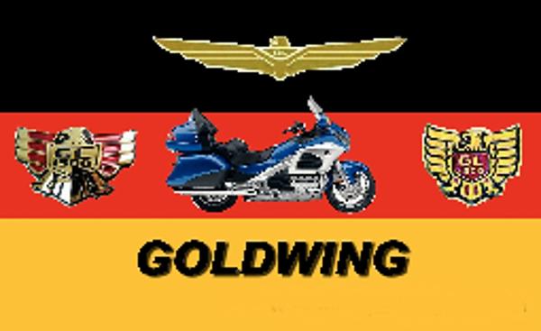Goldwing Flagge-ohne Werbung,  30 x 20 cm.